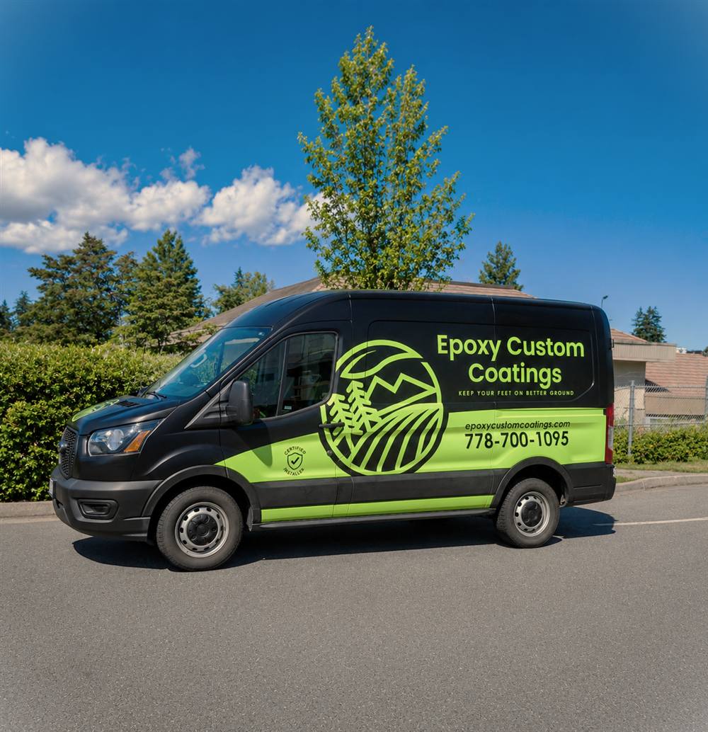 Epoxy Custom Coatings work van